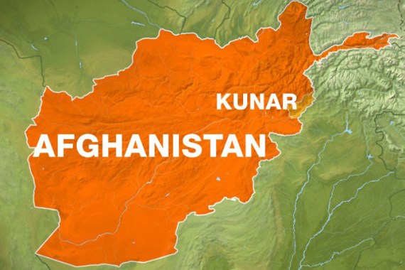 Afghanistan map, Kunar