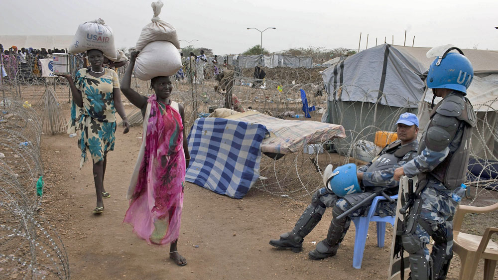 Refugees have complained that the aid they receive in displacement camps is insufficient. The Tomping camp for the Nuer ethnic group in Juba, South Sudan. [Jm Lopez/EPA]