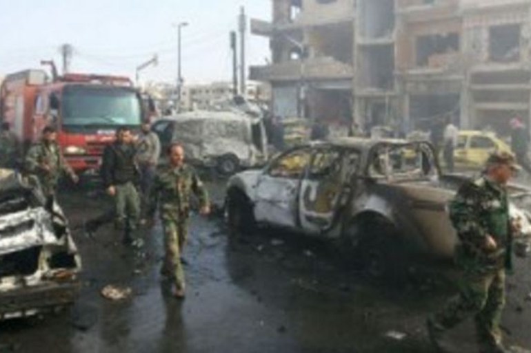 Homs car bombings - SANA