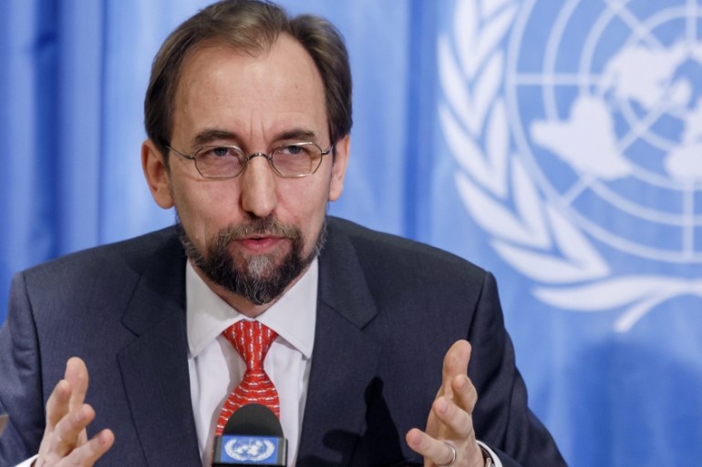 UN High Commissioner for Human Rights Zeid Ra''ad Al Hussein