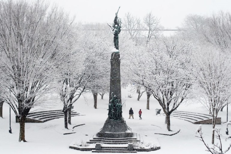 Victory Park loses out to winter, Manchester, New Hampshire