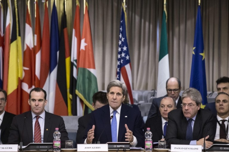 US Secretary of State John Kerry in Rome