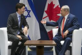 Israel''s Prime Minister Benjamin Netanyahu speaks with Canada''s Prime Minister Justin Trudeau [AP]