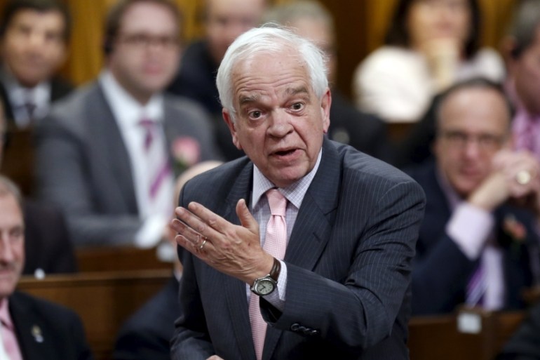 Canada''s Immigration Minister McCallum speaks in the House of Commons in Ottawa
