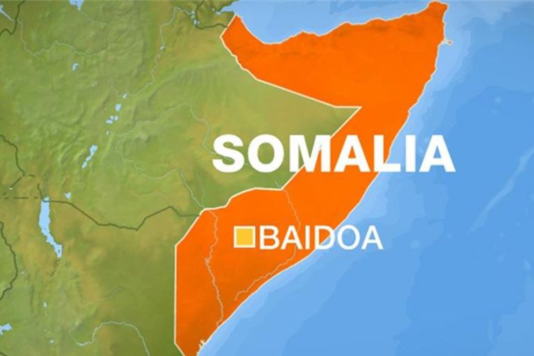 baidoa somalia map