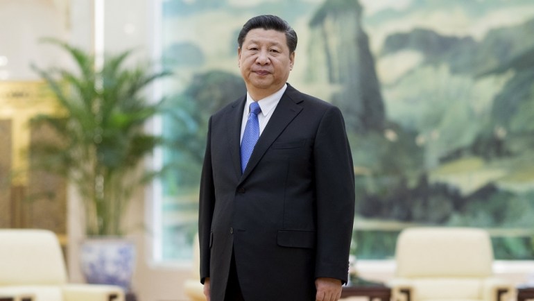 Xi Jingping looks on ahead of a meeting in Beijing