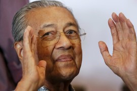 Malaysia''s former Prime Minister Mahathir Mohamad attends a meeting of political and civil leaders looking to change the government in Kuala Lumpur, Malaysia
