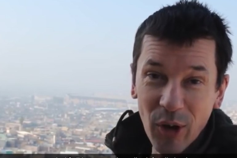 John Cantlie in a still from the latest ISIL video [YouTube.com]