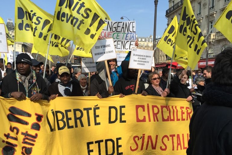Paris emergency laws protest Shafik Mandhai