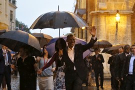 U.S. President Barack Obama tours Old Havana with his family at the start of a three-day visit to Cuba, in Havana