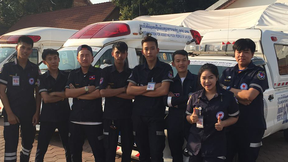 Many of the Vientiane Rescue volunteers are students [Al Jazeera]