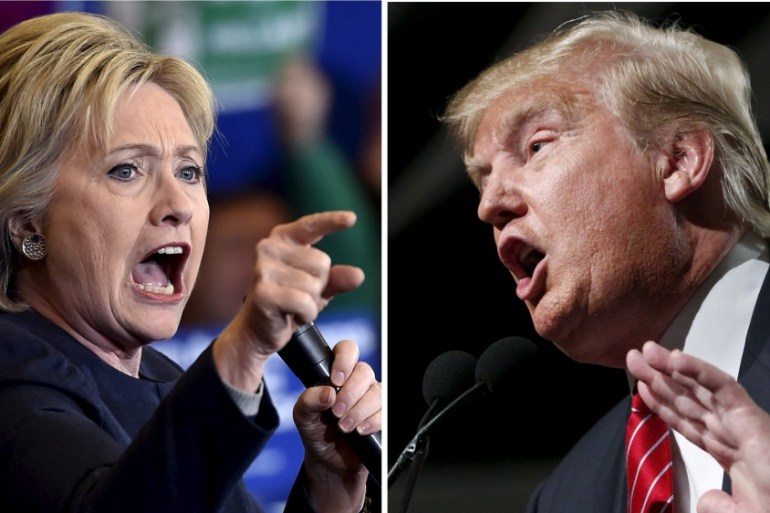 Democratic presidential candidate Hillary Clinton and Republican presidential candidate Donald Trump [REUTERS]