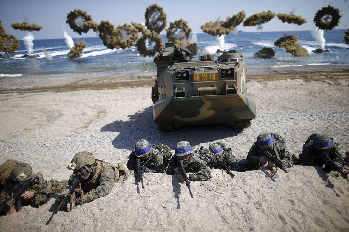 U.S.-South Korea joint landing operation drill