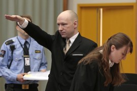 nazi salute breivik