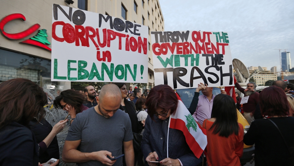 The trash crisis has seen public anger rise against the government, which many view as dysfunctional and corrupt [AP]