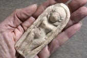 A 3,400-year-old statue recently discovered by a seven-year old boy in the Jordan Valley [EPA]
