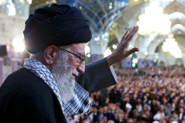 Iranian Supreme leader Ayatollah Ali Khamenei speaks at ceremony on Persian New Year