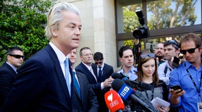 Right wing Dutch MP, Geert Wilders [Richard Wainwright/EPA]