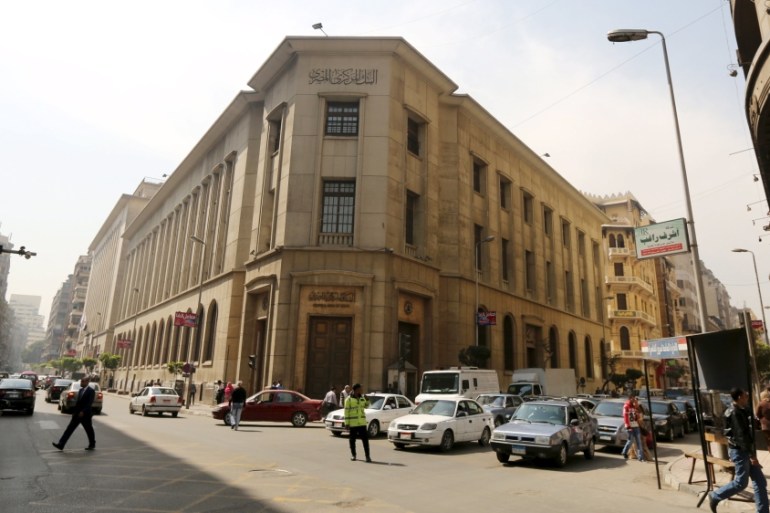 Central Bank of Egypt''s headquarters is seen in downtown Cairo