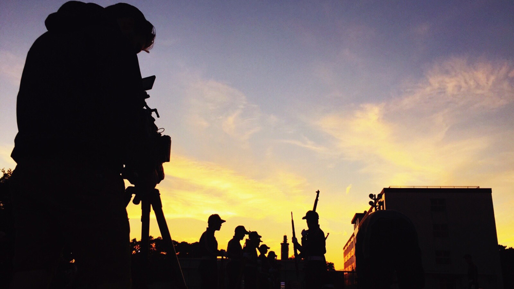 Filming Japan's War Games [Nick Ahlmark / Al Jazeera]