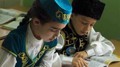 Crimean schools received textbooks translated into the Crimean Tatar language [Getty]