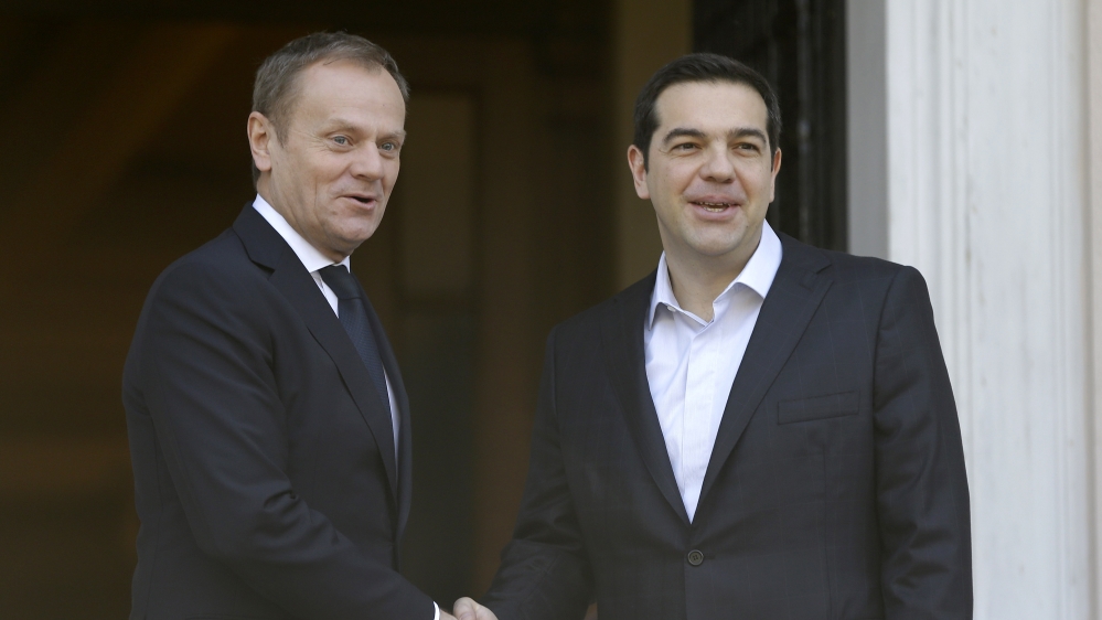 Greek Prime Minister Alexis Tsipras lashed out at fellow EU leaders [AP]