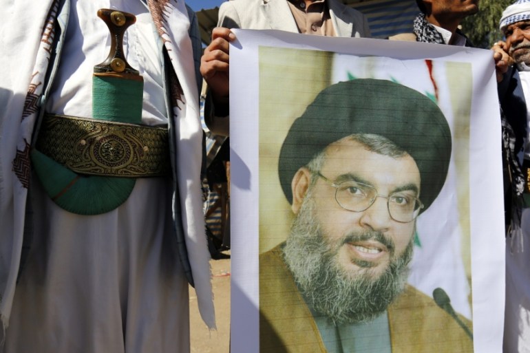 Houthis show support to Lebanon''s Hezbollah