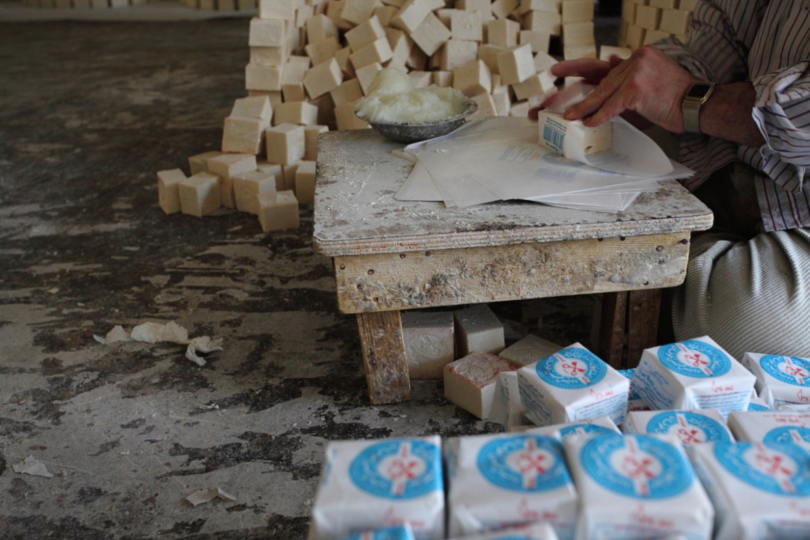 Nablus'' Olive Oil Soap [Rich Wiles/Al Jazeera] - DO NOT USE - RESTRICTED - EVERY USE AT 80$