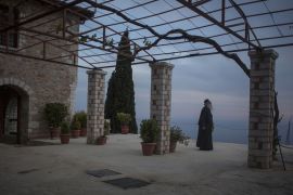 On Mount Athos, monks seek to isolate themselves from the temptations of the world by isolation and communion with Nature and the Divine [Iason Athanasiadis]