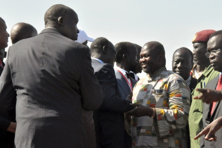 South Sudanese rebel leader Riek Machar