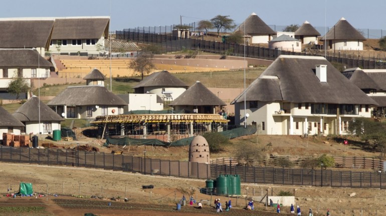 File gambar rumah Presiden Afrika Selatan Jacob Zuma di Nkandla di Nkandla