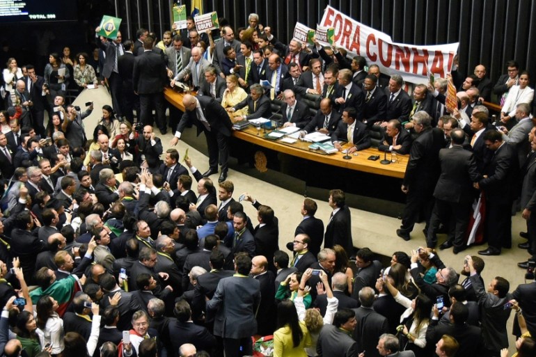 Chamber of Deputies in Brazil discusses impeachment
