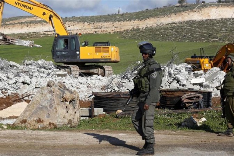 Homes demolished in Palestine West bank