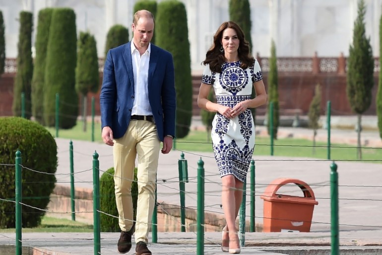 Britain''s Prince William, along with his wife, Kate