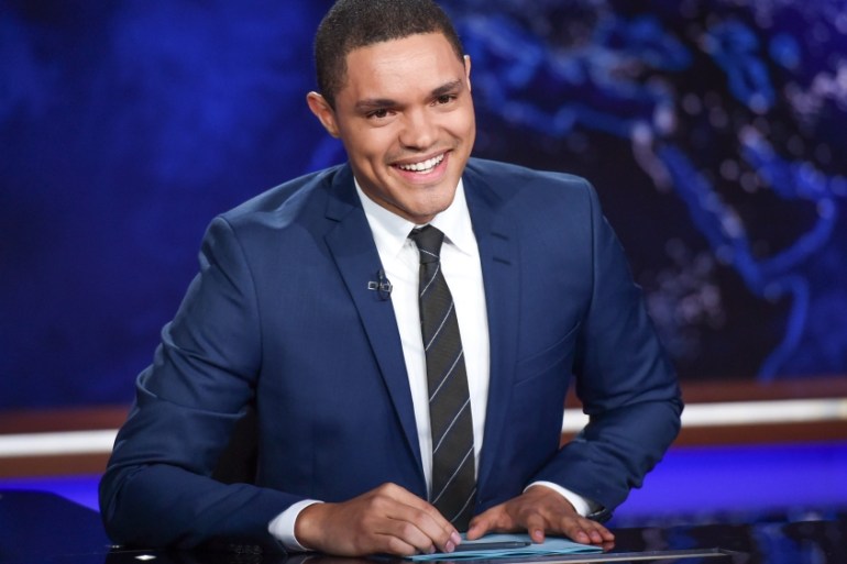 It should be as obvious to South Africa-born US comedy show host Trevor Noah as it is to his countrymen what an anti-apartheid, freedom struggle looks like [File: Evan Agostini/Invision/AP Photo]