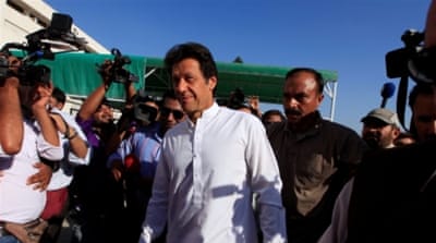 Pakistani opposition leader Imran Khan [Reuters]