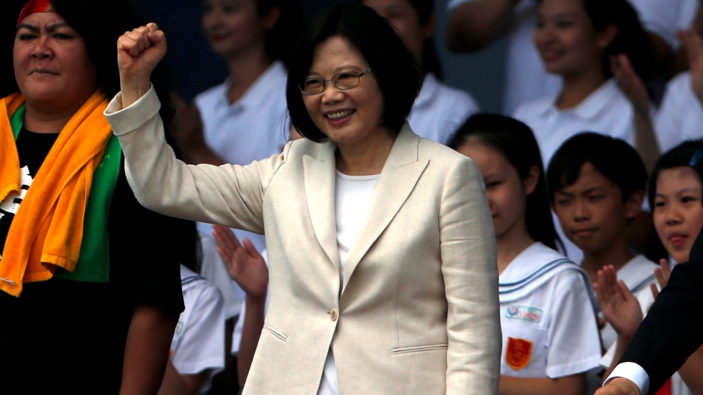 Tsai Ing-wen at her inauguration ceremony in Taipei on May 20, 2016. [File: Tyrone Siu/Reuters]