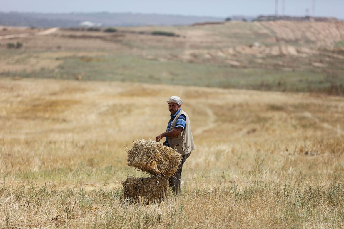 Gaza farmers working on borders with Israel/ Please Do Not Use