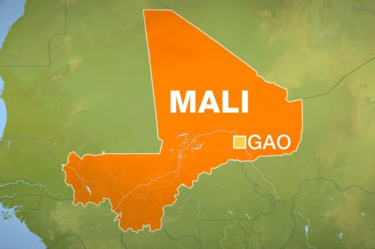Map of Gao, Mali