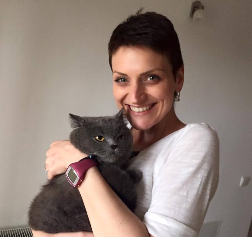 Raluca Pietroiu and her cat, Mauriss [Photo Courtesy of Bogdan Pietroiu]