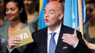 FIFA President Gianni Infantino said that world football's governing body wanted to embrace diversity [Reuters]