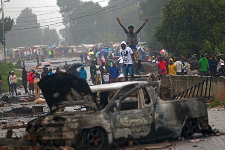south africa violent protests