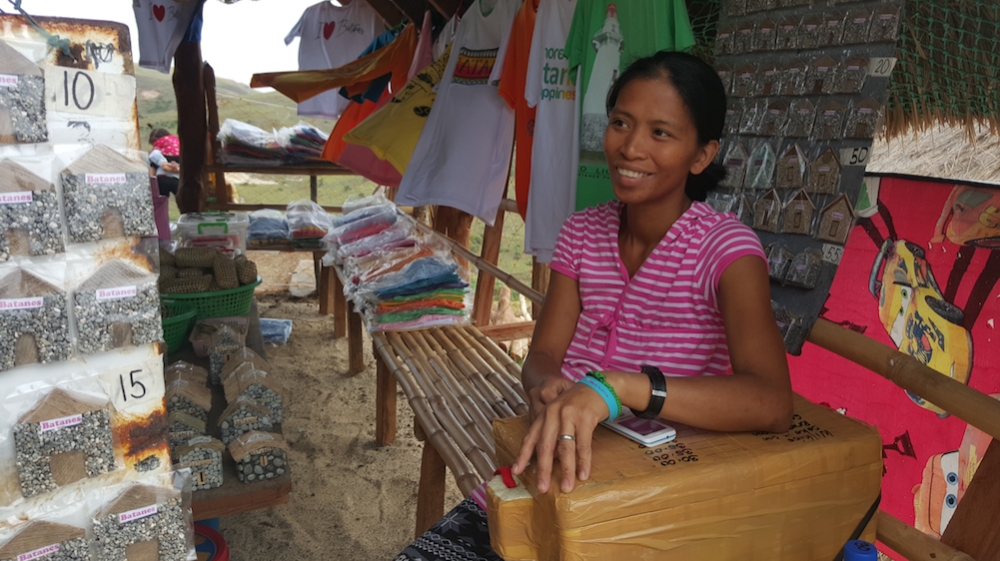Cherry Gail Velayo owns a small souvenir shop on the island of Sabtang [Ted Regencia/Al Jazeera]