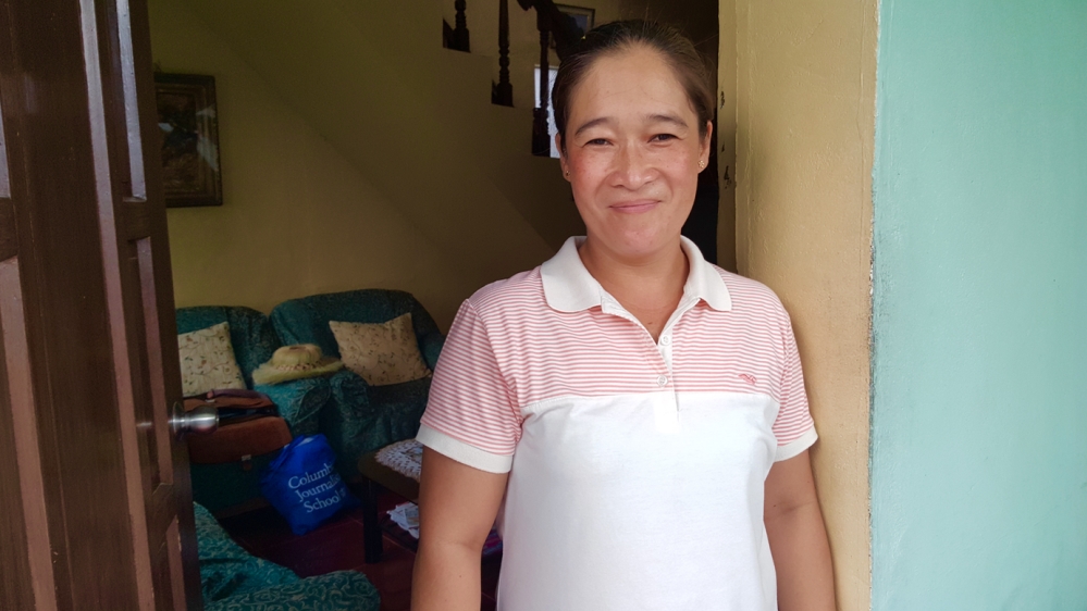 Emmie Ponce is a staff member at a local inn and is married to a Batanes native [Ted Regencia/Al Jazeera]