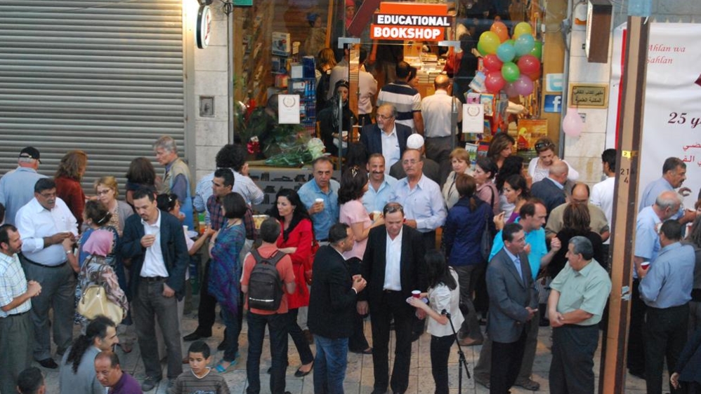  The English bookstore hosts cultural and literary events, such as readings, screenings, exhibitions and talks [Courtesy of the Educational Bookshop/Al Jazeera]