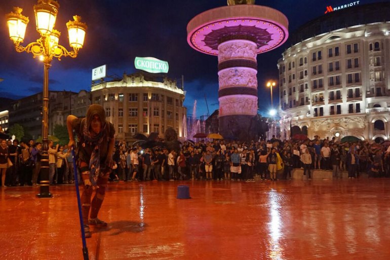Macedonia protests colourful revolution