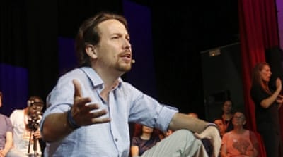 Unidos Podemos party leader and top candidate Pablo Iglesias [EPA]