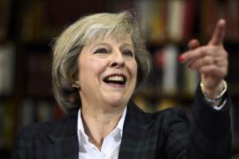 Britain''s Home Secretary Theresa May attends a press conference in London