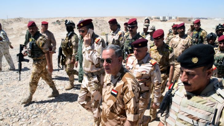 Iraqi troops military operation western Fallujah city