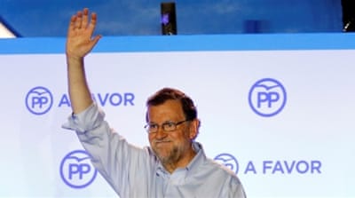 Spain's acting prime minister and People's Party leader Mariano Rajoy [Reuters]